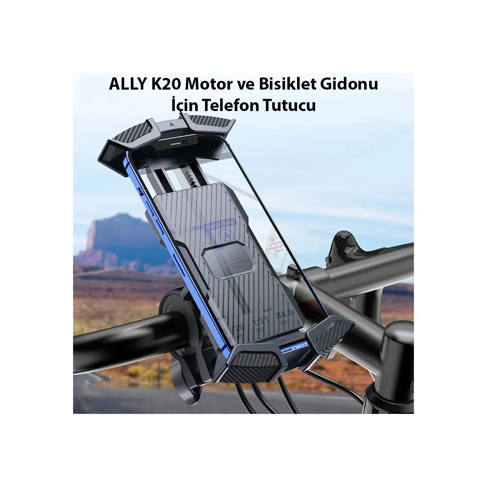 ALLY K20 Motor ve Bisiklet Gidonu İçin Telefon Tutucu