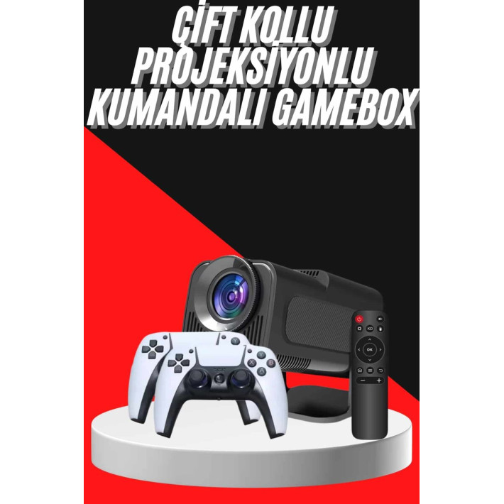 Retro Video Oyunu Konsolu Android Tv El Oyun Konsolu WIFI Taşınabilir 