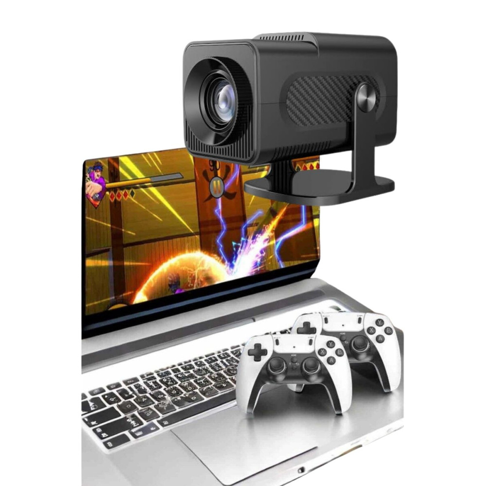 Çift Kollu Game Box Projeksiyon Cihazı Kumandalı Android Tv Dahili Hop