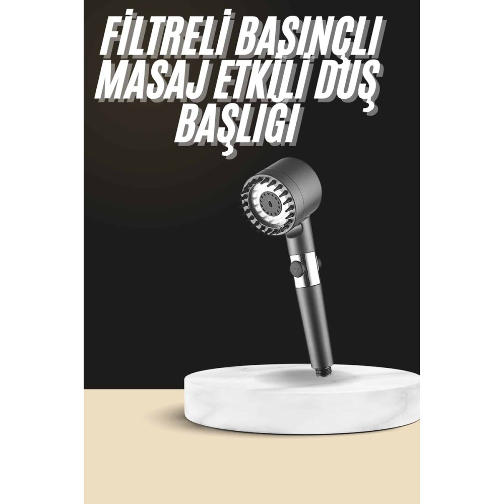 Duş Başlığı Profesyonel Masaj Başlıklı 3 Modlu Yeni Nesil Masaj Uçlu S