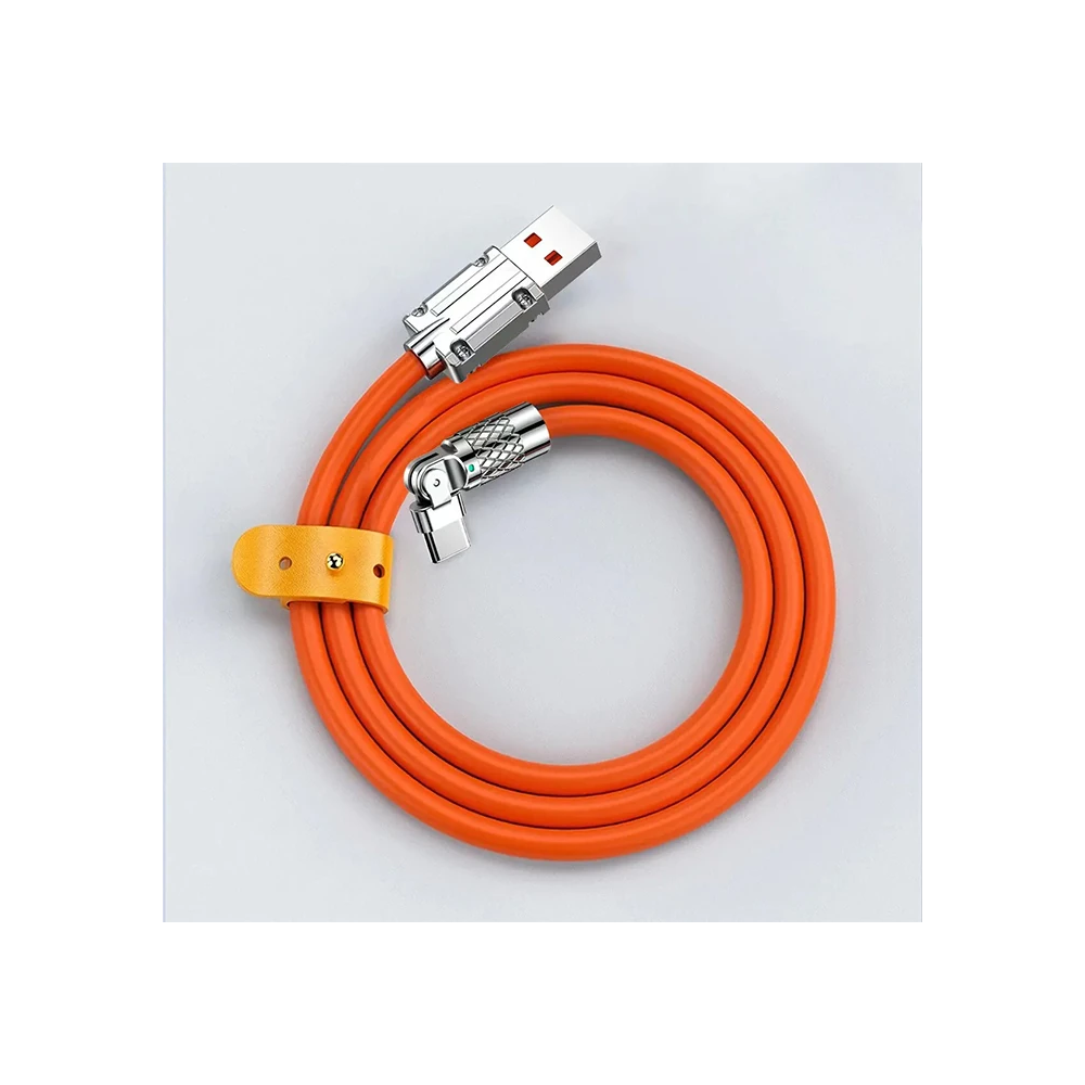 ALLY 180° Dönebilen USB To Type-C 120W Hızlı Şarj Kablosu 1 Metre