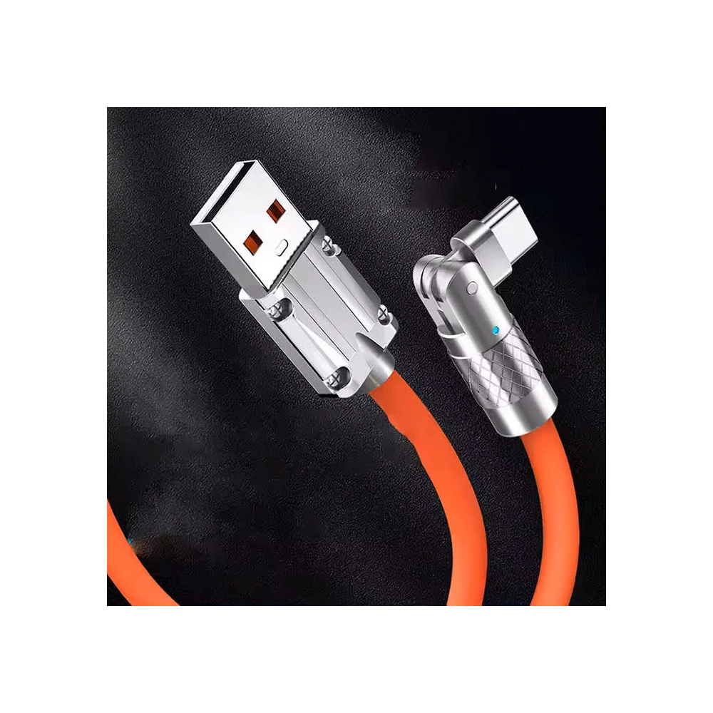 ALLY 180° Dönebilen USB To Type-C 120W Hızlı Şarj Kablosu 1 Metre