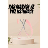Taraklı Kaş Bıyık Makası Ve Kaş Ustura Seti Kaş Bıyık Tüy Alma Epilasy