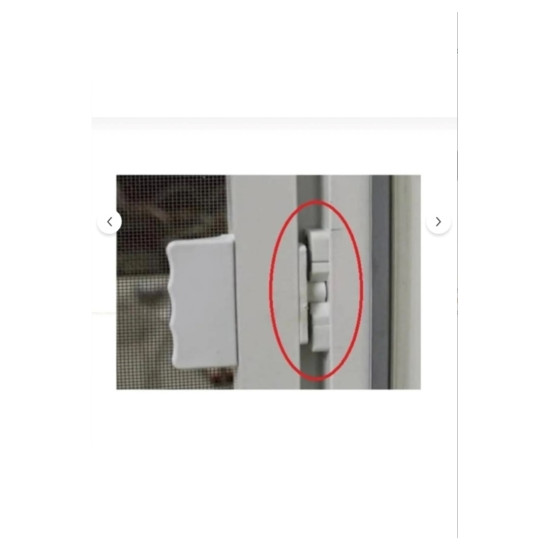 Pvc Sineklik Kapı Pencere Çıtçıt Kilit Beyaz 1 adet