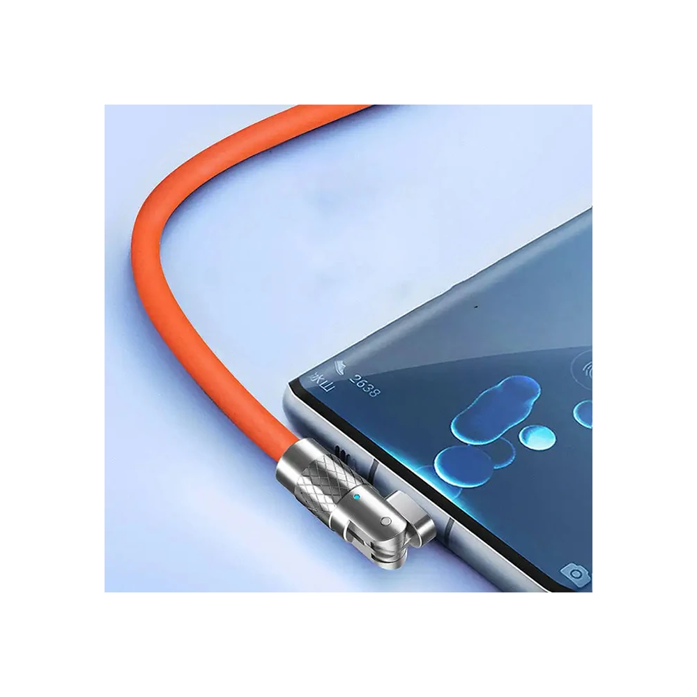 ALLY 180° Dönebilen USB To Type-C 120W Hızlı Şarj Kablosu 1 Metre