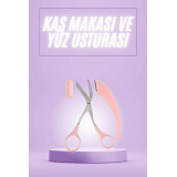 Taraklı Kaş Makası ve Ustura Seti Kaş Düzeltme Makası Kaş Bıyık Alma A