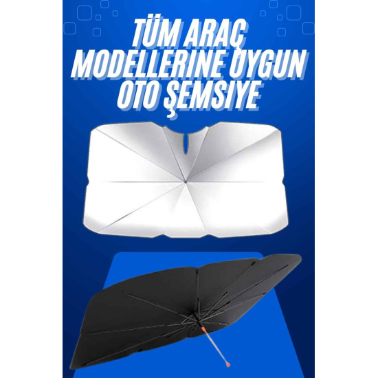Taşınabilir Oto Cam Güneşliği Katlanabilir Tüm Araçlara Uyumlu Güneş G