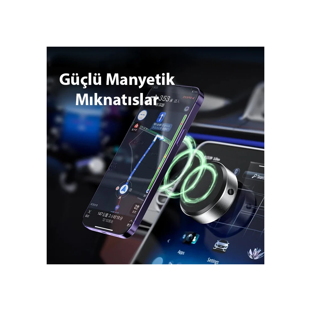 ALLY X8 Magsafe Manyetik Araç İçi Telefon Tutucu