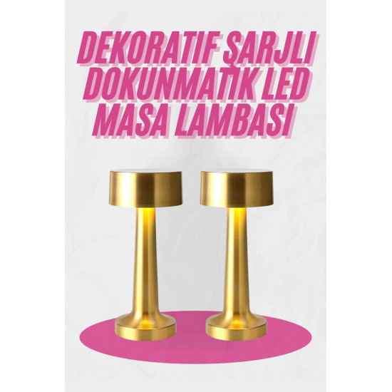 Modern Tasarım Şarjlı Masa Lambası – 1800 mAh Batarya