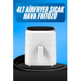 Hava Fritözü 4L Airfryer Pratik Uzun Ömürlü Yağsız Pişirme Taşınabilir