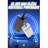 50.000 Mah Powerbank Turbo Hızlı Led Göstergeli Android İOS Uyumlu Taş