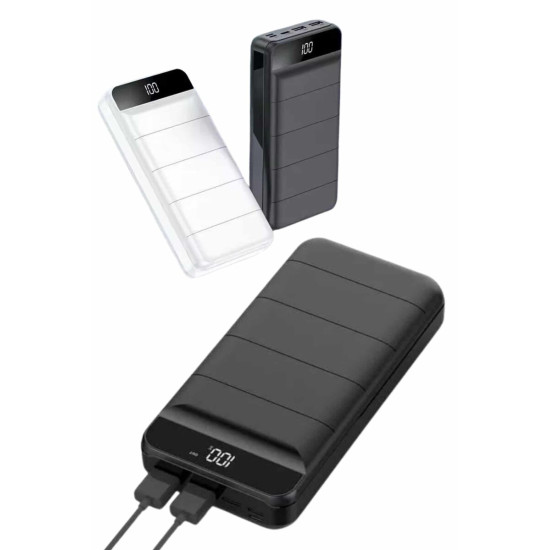 50.000 Mah Powerbank Turbo Hızlı Led Göstergeli Android İOS Uyumlu Taş