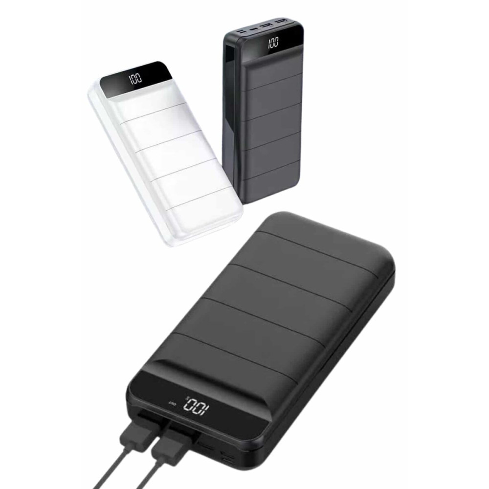 50.000 Mah Powerbank Turbo Hızlı Led Göstergeli Android İOS Uyumlu Taş