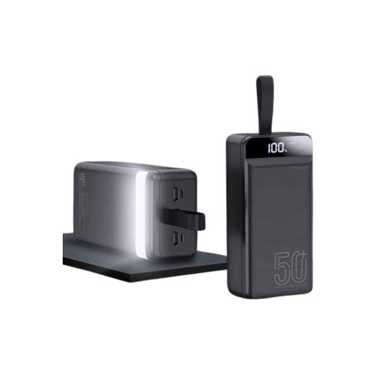 Powerbank 50.000 Mah Dijital Göstergeli Taşınabilir 4 Portlu Hızlı Pow