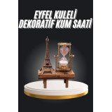 Eyfel Kuleli Kum Saati Dekoratif Hediyelik Eşya Retro Eyfel Kulesi