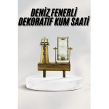 Hediyelik Kum Saati Retro Dekoratif Deniz Feneri Kum Saati