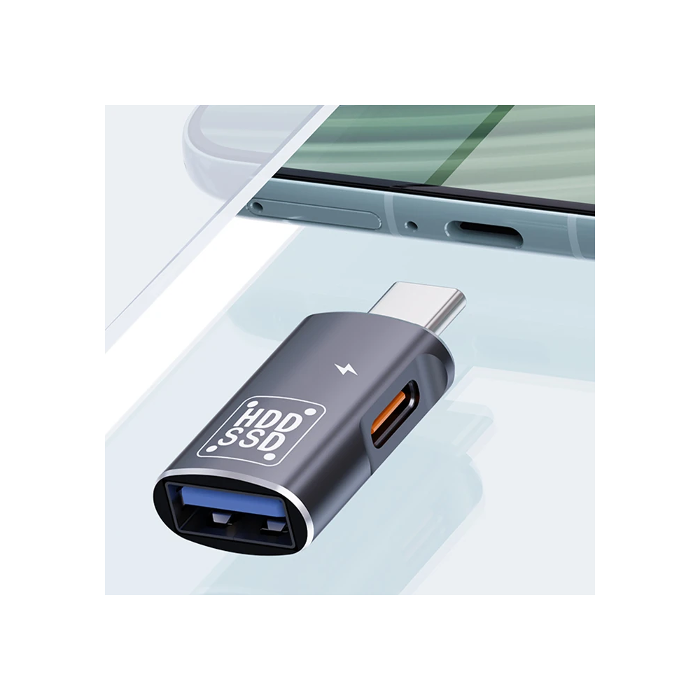 ALLY Type-C To Şarj + OTG 3.0 Dönüştürücü Adaptör