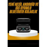 Kablosuz Dijital Göstergeli Çağrı Cevaplayabilen TWS 5.0 Bluetooth Kul