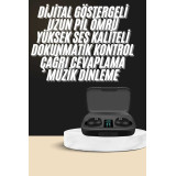 Kablosuz Dijital Göstergeli Çağrı Cevaplayabilen TWS 5.0 Bluetooth Kul