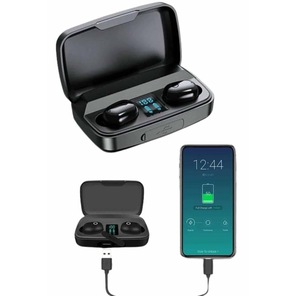 Kablosuz Dijital Göstergeli Çağrı Cevaplayabilen TWS 5.0 Bluetooth Kul