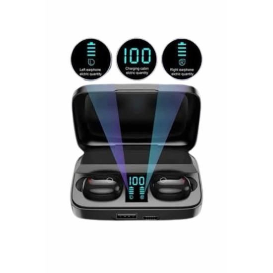 Kablosuz Dijital Göstergeli Çağrı Cevaplayabilen TWS 5.0 Bluetooth Kul