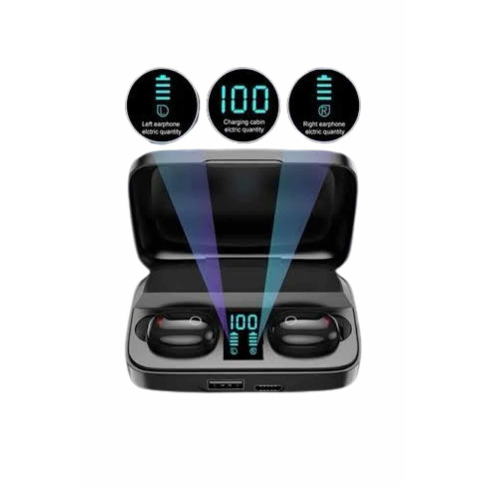Kablosuz Dijital Göstergeli Çağrı Cevaplayabilen TWS 5.0 Bluetooth Kul