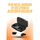 TWS Bluetooth Kulaklık 5.0 Bluetooth Bağlantılı Dokunmatik Kontrol Öze
