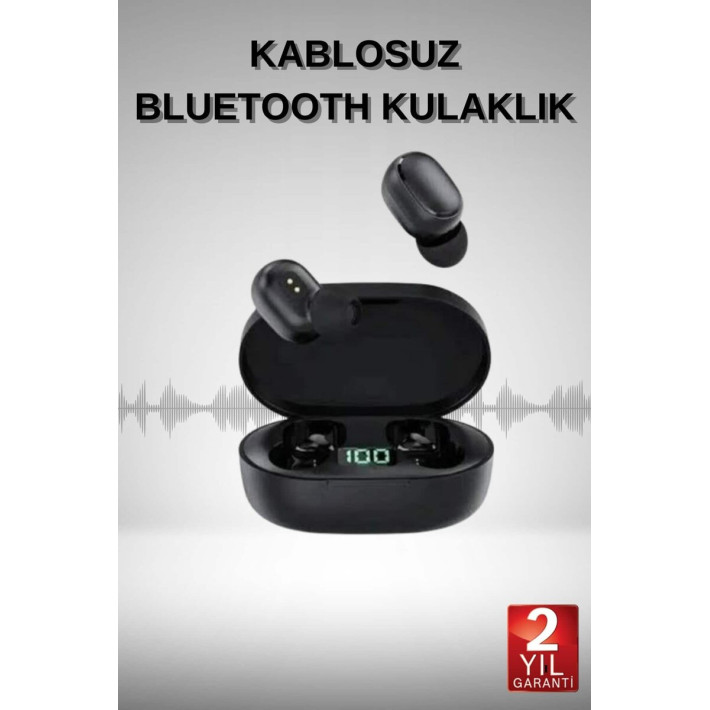 TWS Bluetooth Kulaklık Kulak İçi Kablosuz Dijital Göstergeli Çağrı Cev
