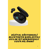 TWS Bluetooth Kulaklık Kulak İçi Kablosuz Dijital Göstergeli Çağrı Cev