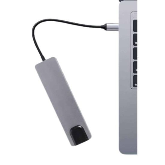 Usb Type-c Hub Dönüştürücü Çevirici Çoklayıcı Macbook Çevirici 8 Portl