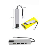 Usb Type-c Hub Dönüştürücü Çevirici Çoklayıcı Macbook Çevirici 8 Portl