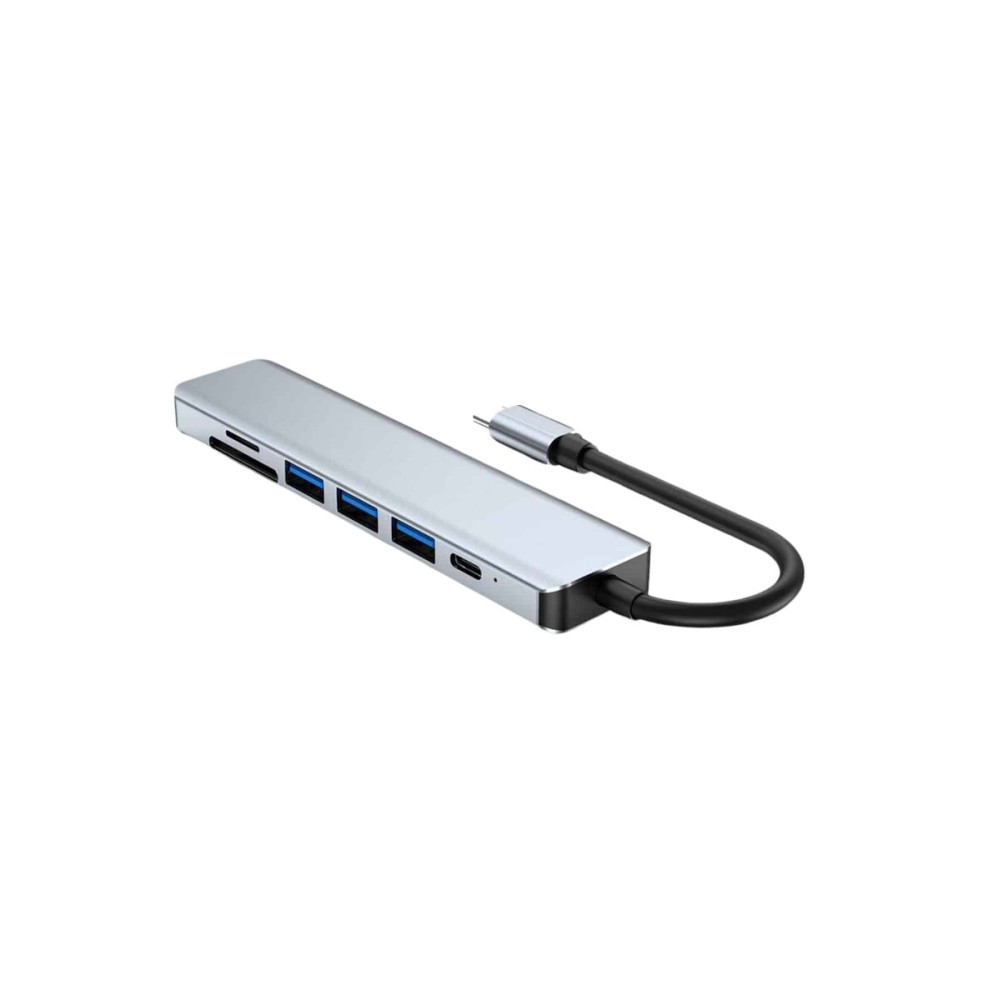 8 Portlu Macbook Çevirici Type C Hub SD TF USB Çoğaltıcı Ethernet