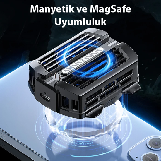 MEMO CX12 Powerbank Girişli Manyetik Cep Telefon Soğutma Fanı Radyatör