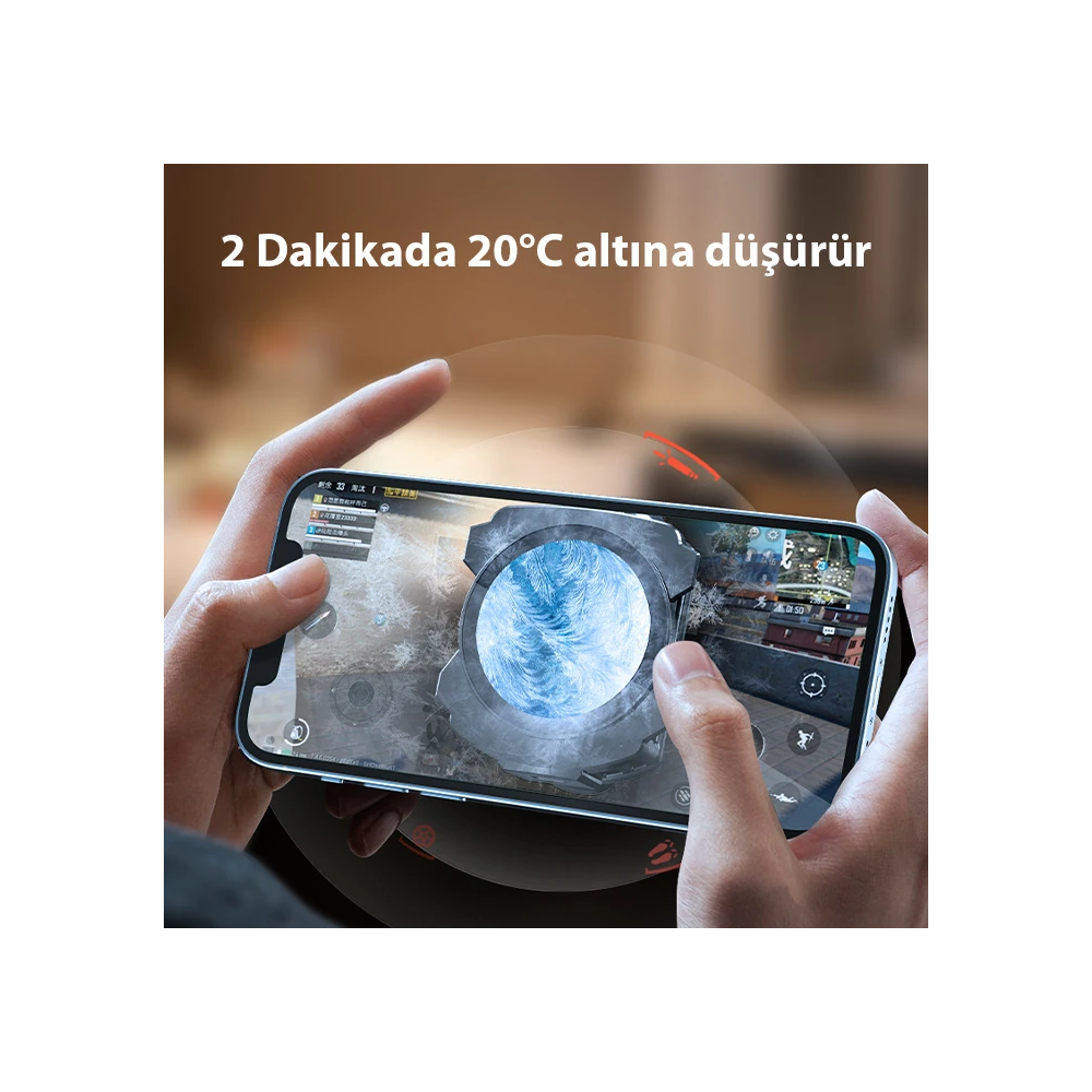 MEMO CX12 Powerbank Girişli Manyetik Cep Telefon Soğutma Fanı Radyatör