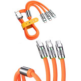 Çoklu Şarj Kablosu USB Type-C İOS Uyumlu 120W Hızlı Şarj Kablosu