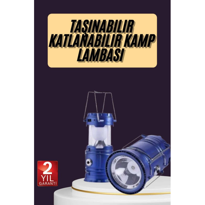 USB Şarjlı Çok Fonksiyonlu Kamp Feneri – Taşınabilir ve Dayanıklı