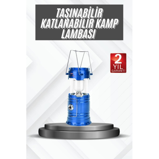 Kamp Lambası Güneş Enerjili Led Lamba Işıldak Şarjlı Powerbank Özellik