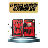 17 Parça Manikür Pedikür Seti El Ayak Bakım Seti Tırnak Makası Törpü