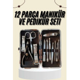 Tırnak Bakımı Tırnak Makası Profesyonel 12 Parça El Ayak Manikür Pedik