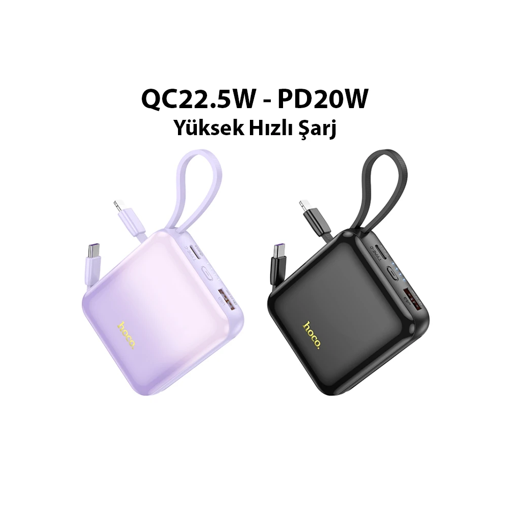 HOCO Q23 Blade 10000mAh 22.5W+PD20W Kablolu Powerbank