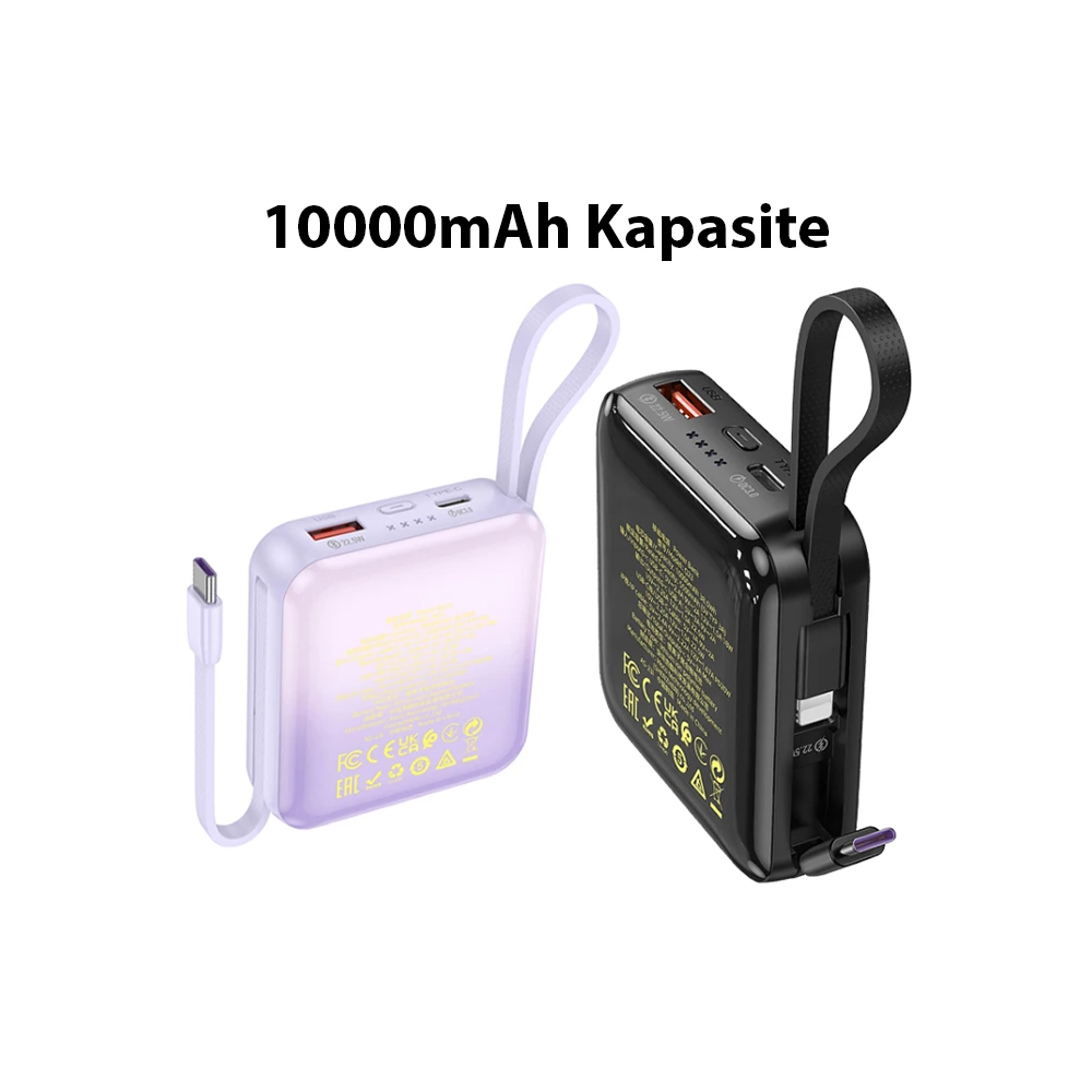 HOCO Q23 Blade 10000mAh 22.5W+PD20W Kablolu Powerbank