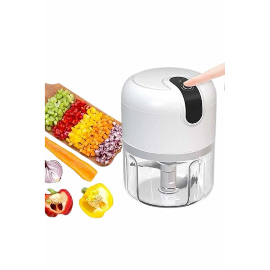 Rondo Doğrayıcı 250 ML Taşınabilir USB Şarjlı Pratik El Rondo Blender