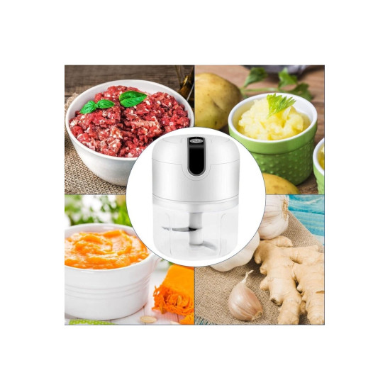 Rondo Doğrayıcı 250 ML Taşınabilir USB Şarjlı Pratik El Rondo Blender
