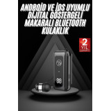 Makaralı Bluetooth Kulaklık Telefon Uyumlu Makaralı TF Kart Girişli Gü