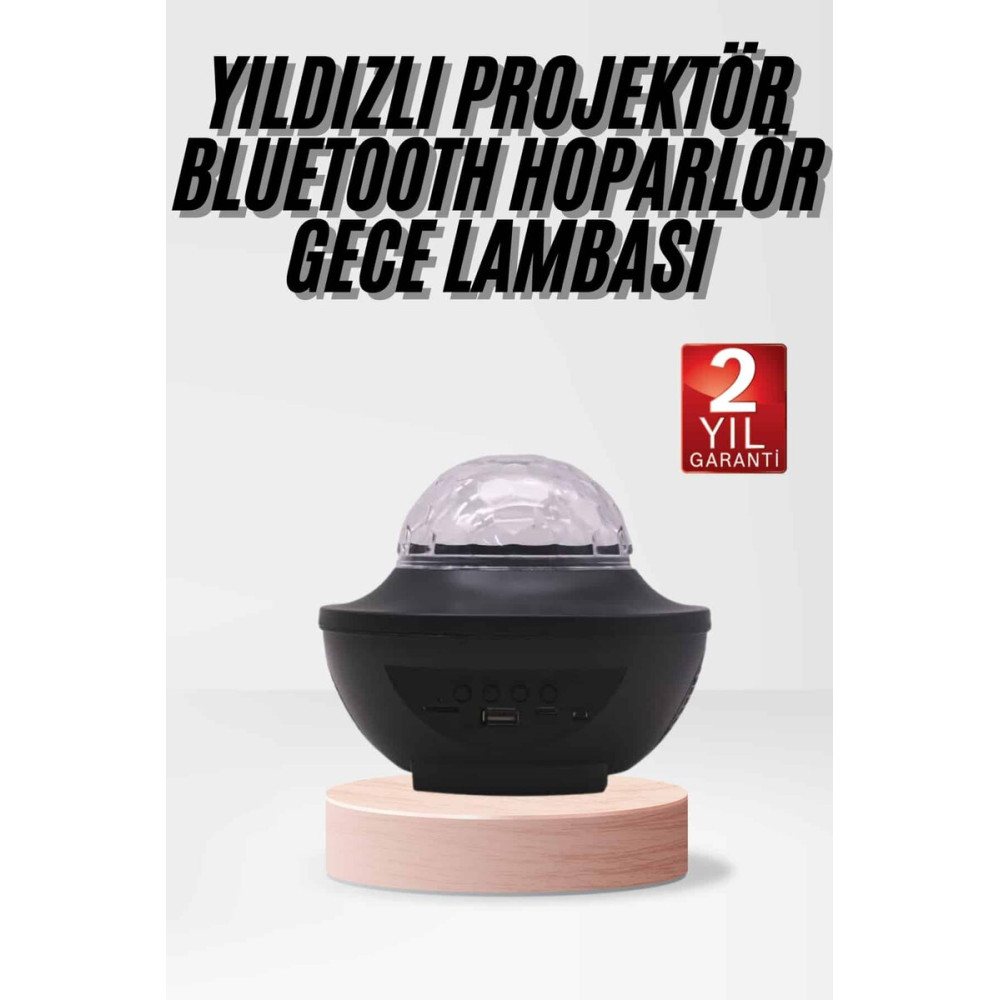 Çok Renkli Projektör Lamba Disko Topu Gece Lambası Kablosuz