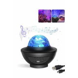 Masa ve Gece Lambası Renkli Projektör Işıklı Disko Topu Bluetooth Hopa