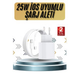 15/Pro/Pro Max 20W İOS Uyumlu Hızlı Şarj Aleti Adaptörlü Beyaz