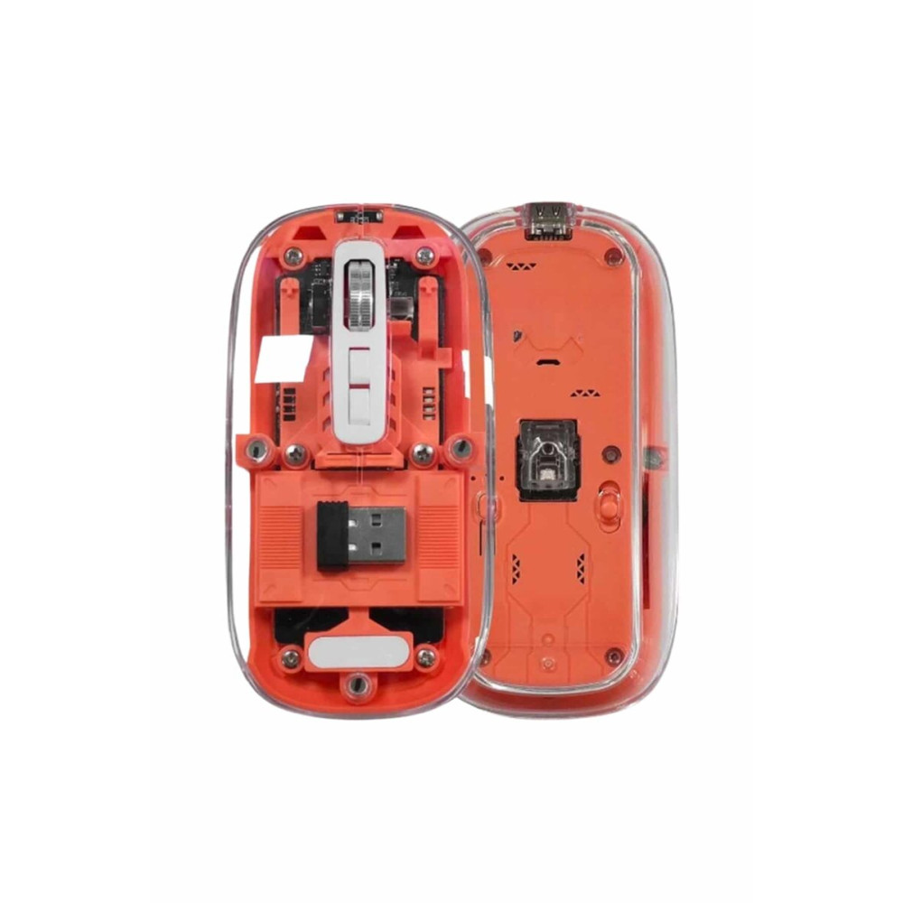 Kablosuz Mouse Fare Şarjlı Bluetooth Wireless Çift Modlu Sessiz