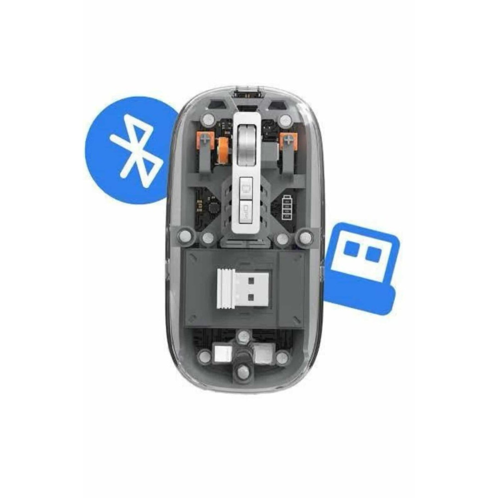 Kablosuz Sessiz Ergonomik ve Şarjlı Fare - Gelişmiş Çoklu Cihaz Desteğ