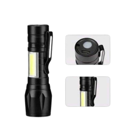 Led Lamba El Feneri Küçük Taşınabilir USB Şarjlı Acil Durum Lambası